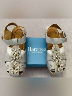 Harence Women Comfort Sandals Floral Lightweight Easy On Off Casual Shoes NEW